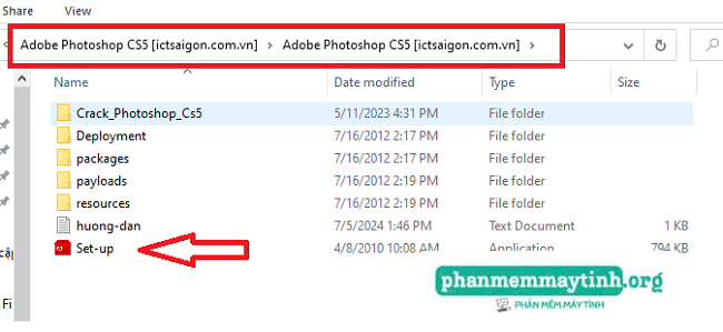 Mở file theo hướng dẫn để cài đặt phần mềm.