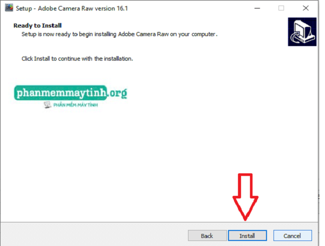 Nhấn "Install" để cài đặt.